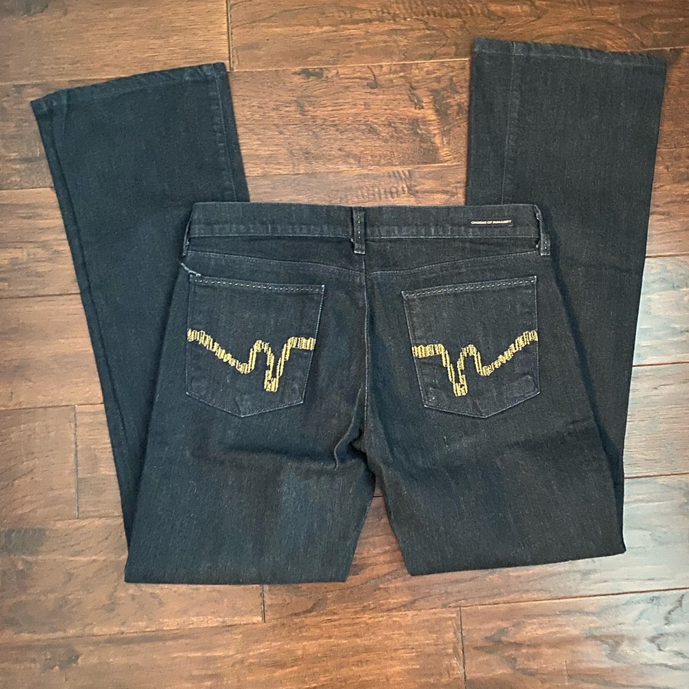 Citizens of Humanity Gold Embroidered Jeans